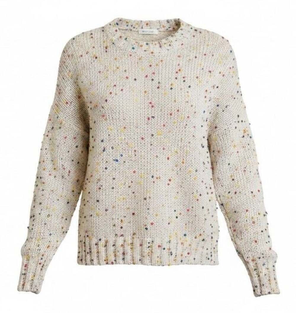 Seven7 Chunky Popcorn Confetti Colorful Chenille Knit Sweater